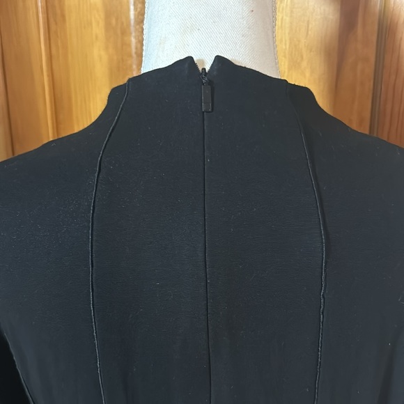 Lafayette 148 Women's Fit and Flare Mock Neck 3/4 Sleeve Dress - Picture 6 of 8